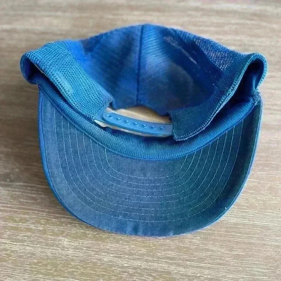 Vintage 80s Proud To Be An American Snapback Hat Cap Embroidered Blue USA - Picture 7 of 9